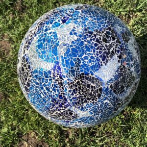 Blue Mosaic Gazing Ball